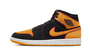 Pandabuy Air Jordan 1 Mid Fat Tongue Black Orange