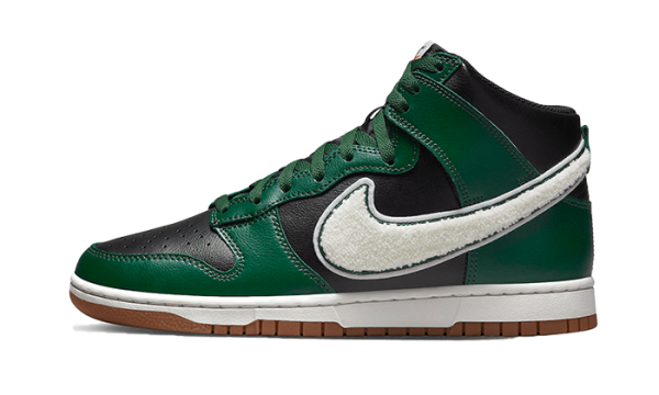 Pandabuy Dunk High Chenille Swoosh Black Green