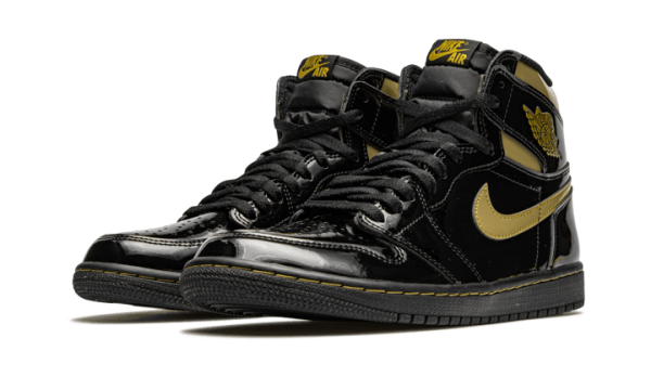 Pandabuy Air Jordan 1 High Black Metallic Gold