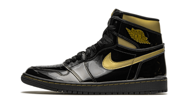 Pandabuy Air Jordan 1 High Black Metallic Gold