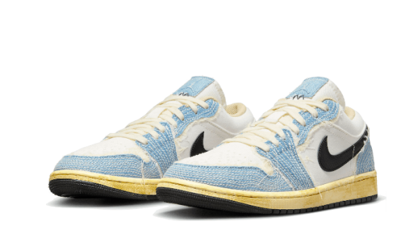 Pandabuy Air Jordan 1 Low Se Wrmk Sashiko Denim