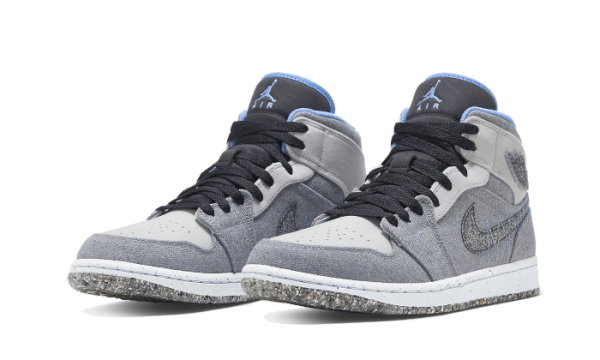 Pandabuy Air Jordan 1 Mid Crater Grey University Blue