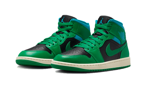 Pandabuy Air Jordan 1 Mid Lucky Green Aquatone