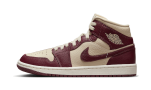 Pandabuy Air Jordan 1 Mid Split Beach Cherrywood Red