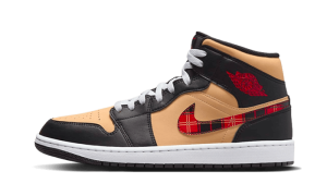 Pandabuy Air Jordan 1 Mid SE Tartan Swoosh