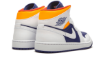 Pandabuy Air Jordan 1 Mid White Laser Orange Deep Royal Blue