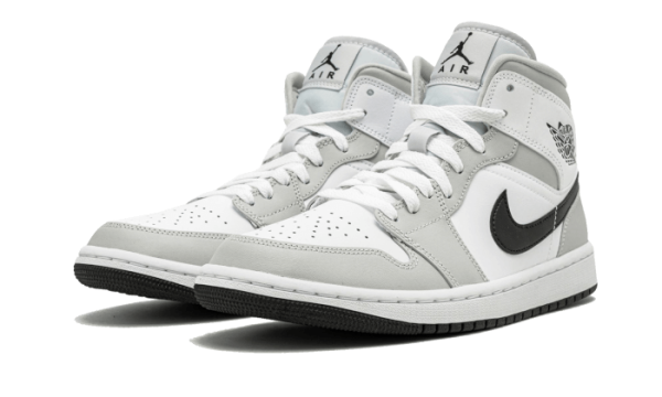 Pandabuy Air Jordan 1 Mid White Light Smoke Grey