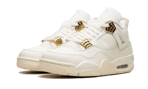 Pandabuy Air Jordan 4 Sail Metallic Gold