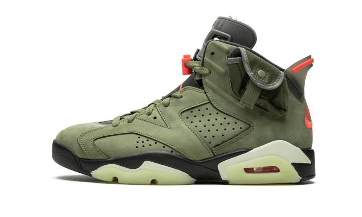 Pandabuy Air Jordan 6 Travis Scott Medium Olive