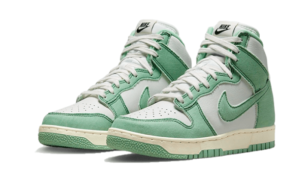 Pandabuy Dunk High 1985 Enamel Green Denim