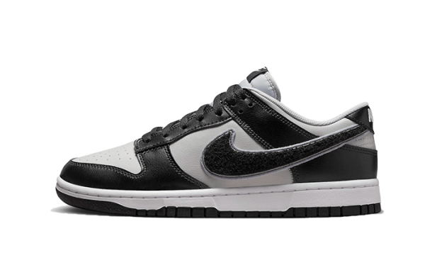 Pandabuy Dunk Low Chenille Swoosh Grey Black