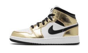 Pandabuy Air Jordan 1 Mid White Metallic Gold