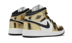 Pandabuy Air Jordan 1 Mid White Metallic Gold