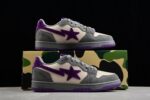 BAPE STA Low-Top Sneakers in Grey and Purple