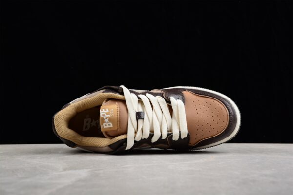 Bape Sta Low-Top Sneakers In Brown And Beige