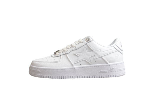 Bape Sta Low-Top Sneakers In All-White