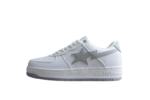 BAPE STA Low-Top Sneakers in White and Gray