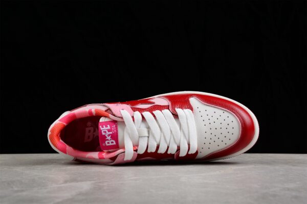 Bape Sta Low-Top Sneakers In Red And Pink