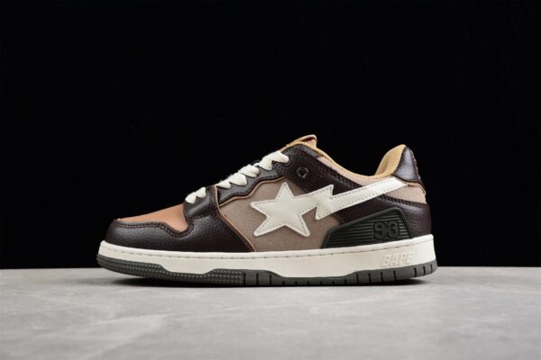 Bape Sta Low-Top Sneakers In Brown And Beige