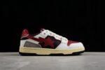 BAPE STA Low Top Sneakers in Red, White, and Black