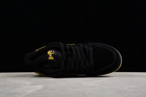 Bape Sta Low-Top Sneakers In Black And Yellow