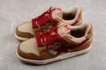 BAPE STA Low-Top Sneakers in Red and Brown